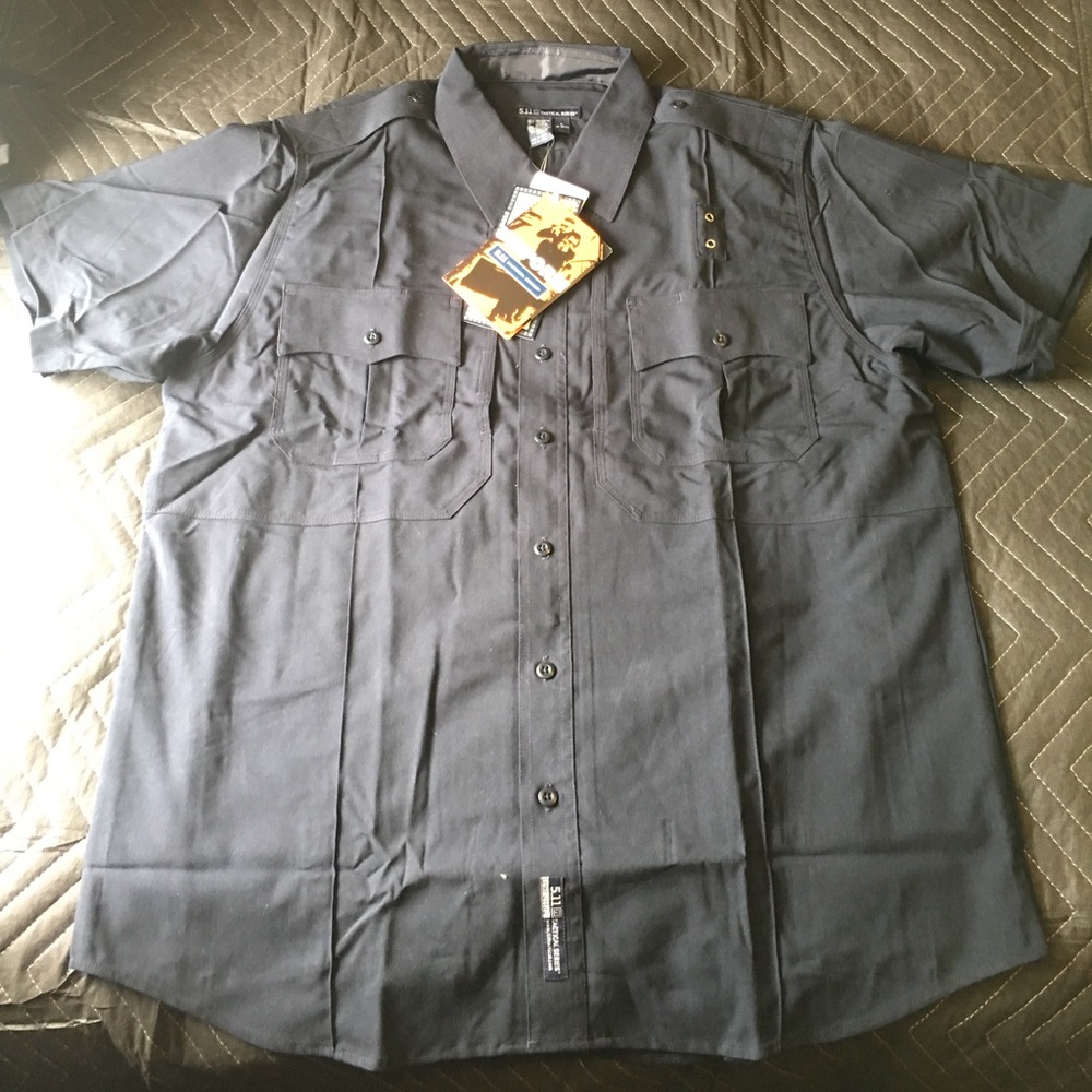 5.11 Navy Blue short sleeve shirt. Tactical series
